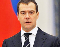 Tổng thống Nga Dmitry Medvedev.